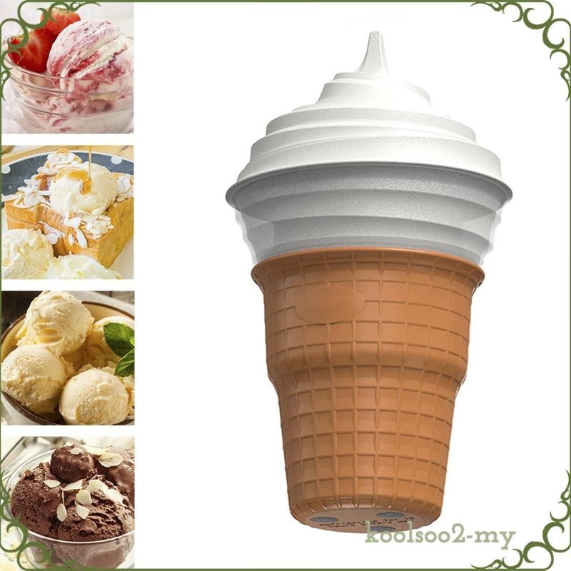 [KoolsooaeMY] Ice Cream Maker,Small,Automatic,DIY Soft Serve Ice Cream,Appliance Yogurt Maker for Kitchen Household Home