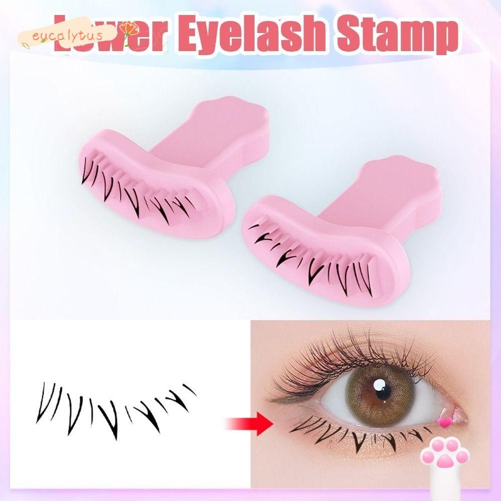 EU-FASHION Lower Eyelashes Prints, DIY V-shaped False Eyelashes Stamp, Beauty Makeup Tool Natural Look Easy To Put On False Eyelash Eyeliner Seal Eyelashes