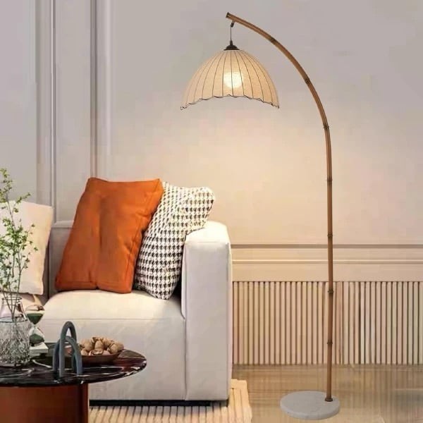 Modern Bamboo Floor Lamp Standing Lamp Table lamp Corner Lamp Lampu Meja Lampu Tidur Lampu Sisi Katil Lampu Berdiri IKEA