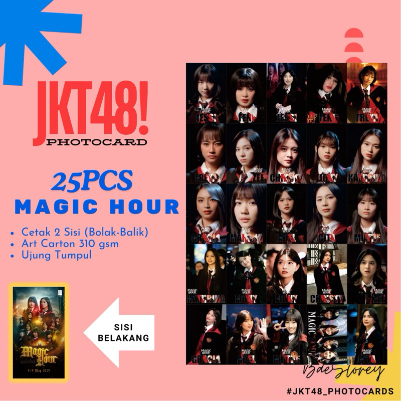 New Collectible Idol > (100PCS) MAGIC HOUR • SAYONARA CRAWL • THINK DONUT PHOTOCARD JKT48 Contents 100PCS Super Glossy Quality