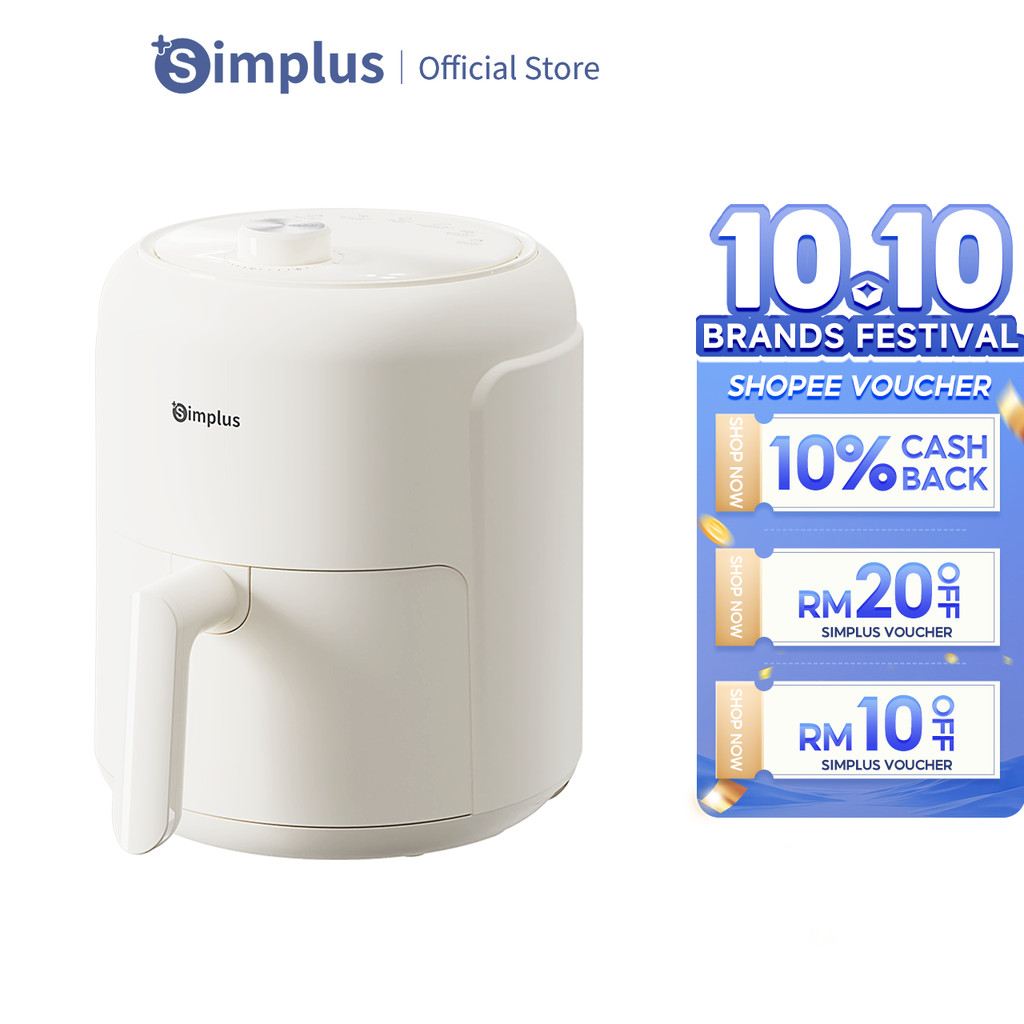 Simplus Mini Air Fryer 3L Small Capacity 650W Small Size Easy Storage Multifunctional Household Airfryer KQZG019