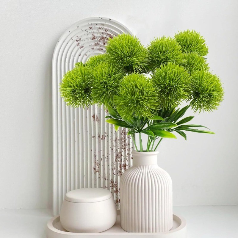 1Pc Artificial Dandelion Flower Plastic Ball Bouquet bunga hiasan Living Room Wedding Decor DIY Vase Table Centerpiece