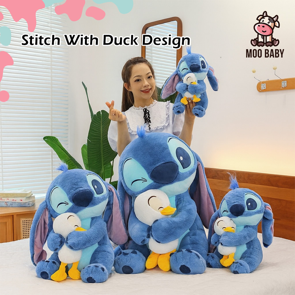 Moo Baby Stitch With Duck Stitch Plush Toy Lilo And Stitch Stitch Doll Lillo Stitch Gift Stitch Bear Stitch Plushie 史迪奇