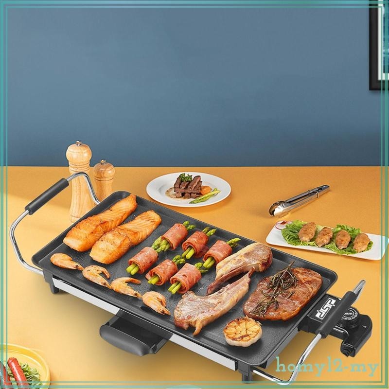 [HOMYLcfMY] Electric Grill Barbecue Party Frying Electric Baking Tray Pancake Griddle