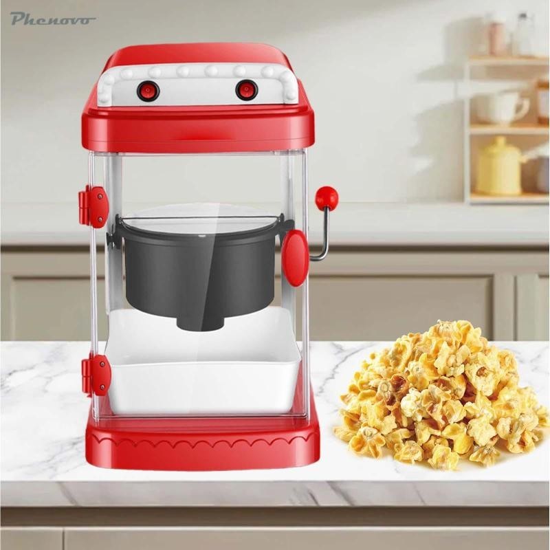 [Colaxi1ddMY] Popcorn Maker Machine Nonstick Popcorn Kettle Electric Popcorn Popper Popcorn Machine for Party Birthday Commercial Home Use