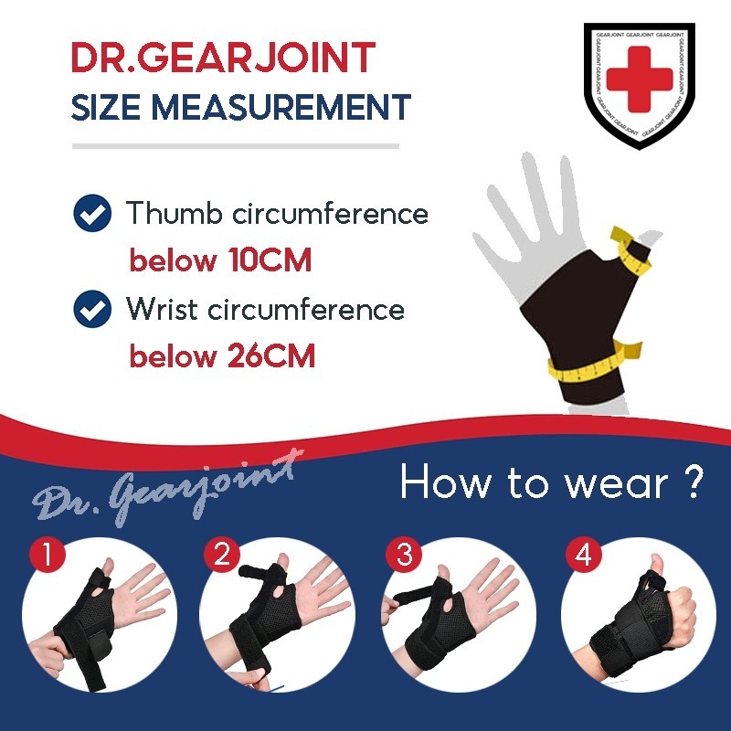 Luxury Classic Thumb Splint Brace /Reversible Thumb/ Wrist Stabilizer phone Trigger Finger Pain Relief Arthritis T - Image 3