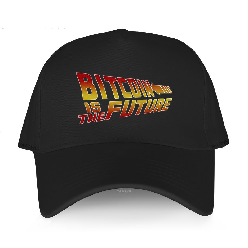 Men's Cotton baseball cap Adjuatable Hat casual style Bitcoin Is The Future comfortable short visor hat Outdoor summer caps