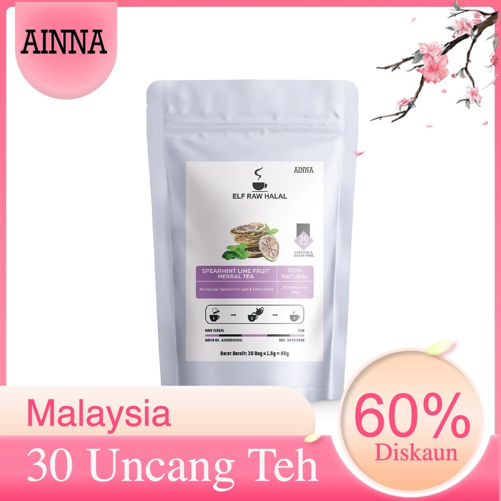 Trendy Casual Spearmint Lime Fruit Herbal Tea Isi 30 Bag x1 - Image 2