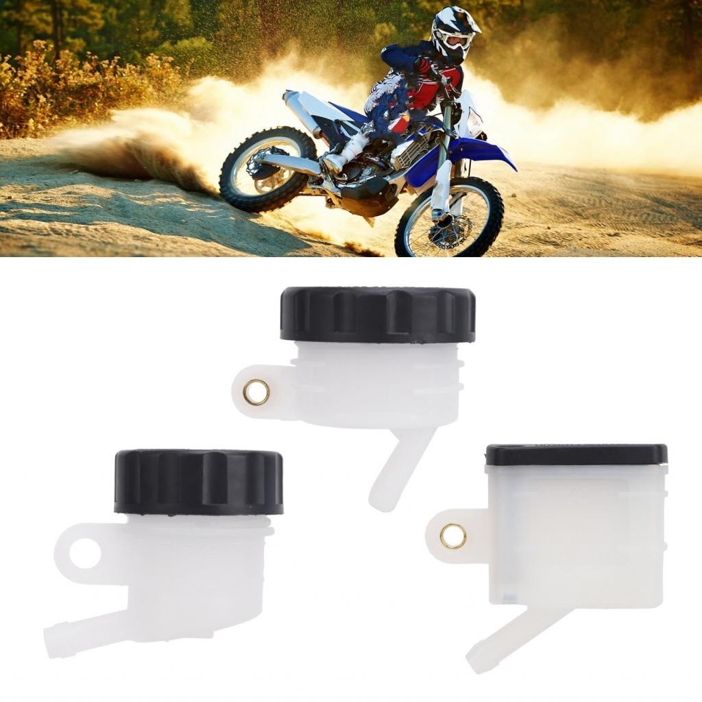 Newlanrode Rear Foot Brake Cylinder Fluid Reservoir Sturdy Stable Structure Motorcycle Tank Oil Cup Stylish Look for ATV Dirt Bike Scooter Pit