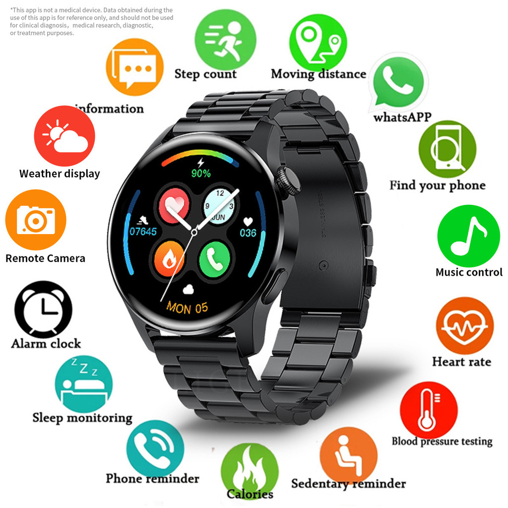 2024 New Bluetooth Call Smart Watches Waterproof Sports Smartwatch Remote Camera Men Bracelet for Android IOS Xiaomi Huawei