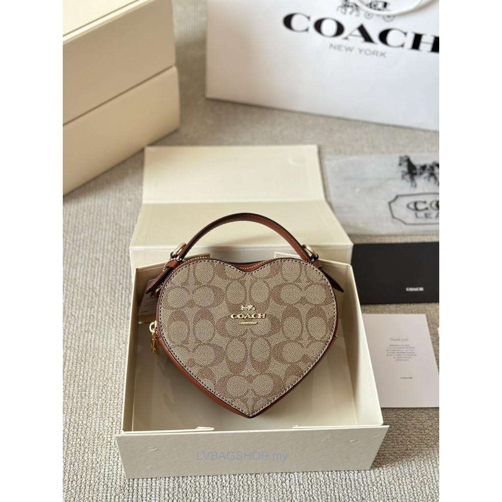 Cowhide Love Heart Pack Female Limited!Pink Heart Bag!Too Girly Heart #Coach Geometry Bag Super Popular Say Geometry Bag Representative #Go Shopping Ten Boyfriends Sisters Suggestion o Obviously Suggestion Boyfri #Single Quality Female Back Size 8 4cm