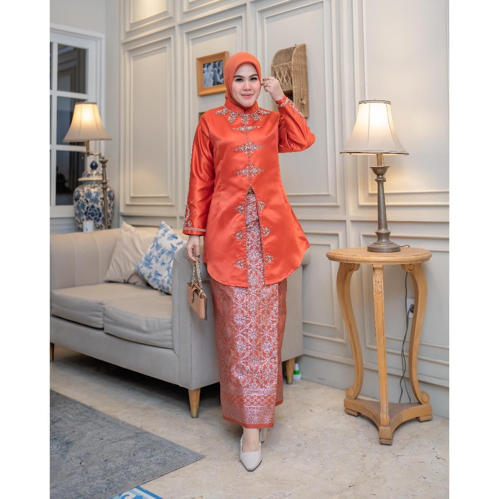 Must Multi Cataleya Sequin Bracket Set || Latest Contemporary Color Series JUMBO Baju Kurung Modern Malay Kebaya S - Image 2