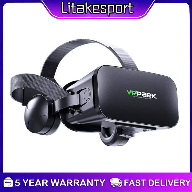 2024New! Vr Glasses Smart Virtual Reality Glasses Helmet 4k Movie Panoramic Lenses Compatible For Ios Android [Returnable within 15 days]