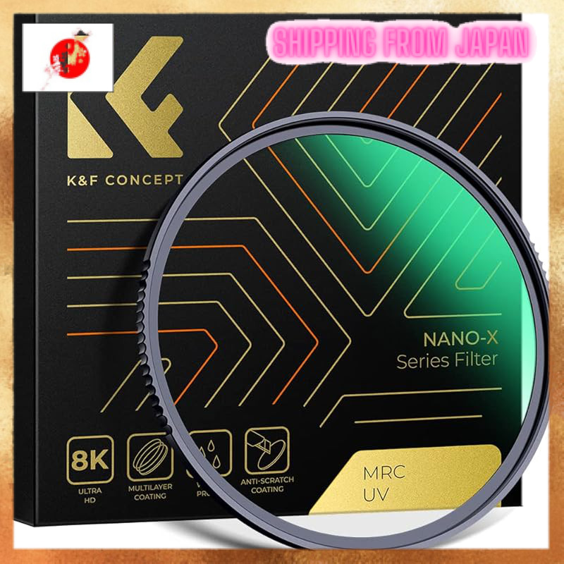 K&F Concept Ultra-Slim Multi-Coated Lens Protection Filter (Various Sizes) - AGC Optical Glass, High Definition, Water and Scratch Resistant, UV Protection, NANO-X Series.[From JAPAN]