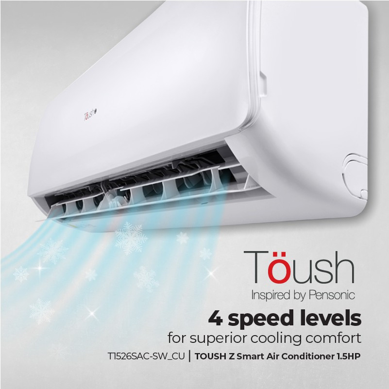 Pensonic Toush Z Smart INVERTER Air Conditioner (WiFi) 1.0HP/1.5HP | T1028SACI-SW/CU (Air Cond Murah 冷氣機)