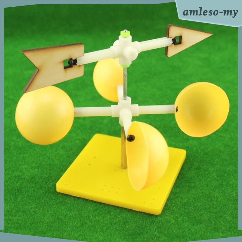 [AmlesoMY] Weather Vane Kit DIY Wooden Building Kit Wind Vane Model Weather Tools Wind Vane Educational Toy for Kids Developmental Skills