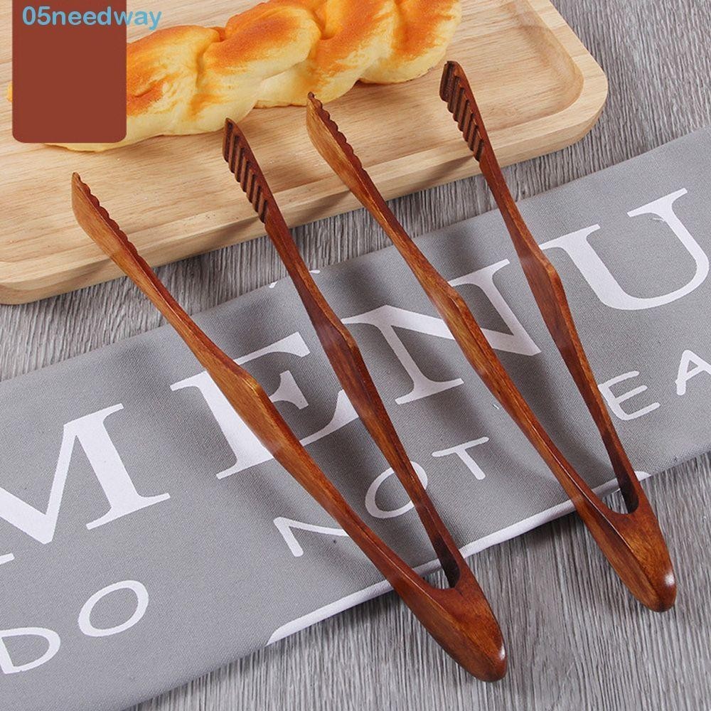 NEEDWAY Bamboo Food Clip Cake Cooking Utensils Toaster Tongs BBQ Wooden Clamp Snack Salad Bread Kitchen Tools/Multicolor