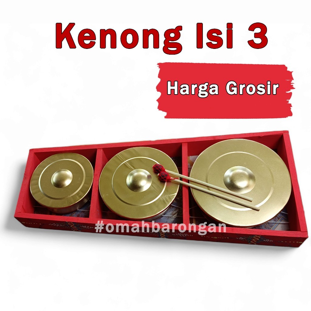 Kenong Gamelan Toy Contains 3 Traditional Musical Instruments
