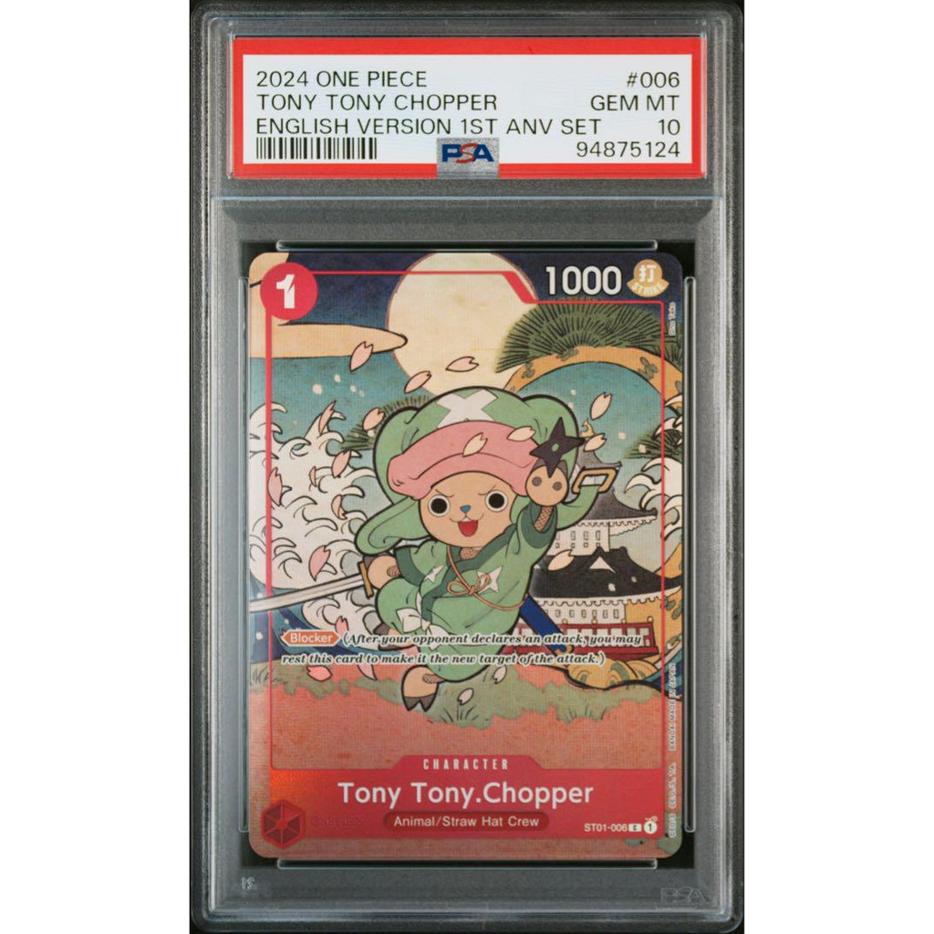 One Piece Card English 1st Anniversary Tony Tony Chopper ST01-006 PSA10 Japanese [Direct from Japan]