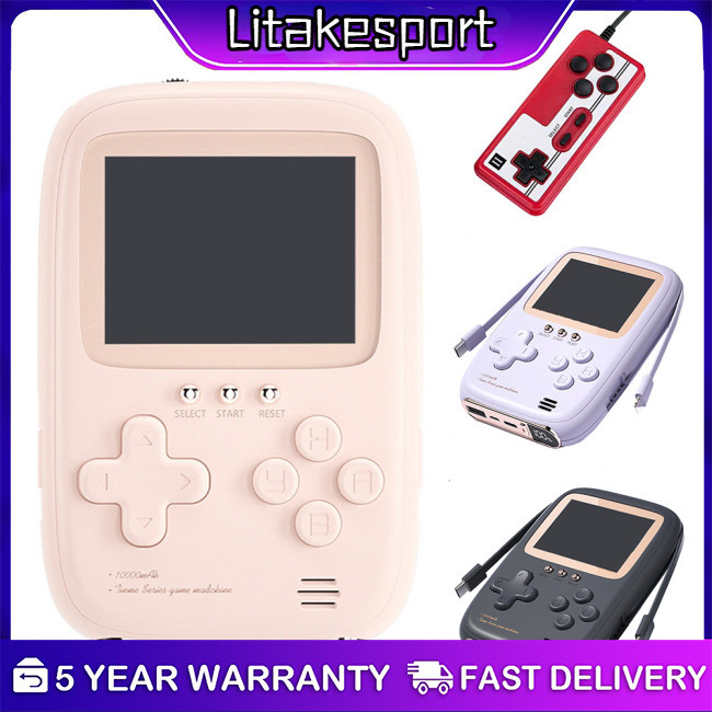 2024New! 2 In 1 Retro Handheld Game Console Power Bank With 500 Classical Games Portable Handheld Game Console [Returnable within 15 days]