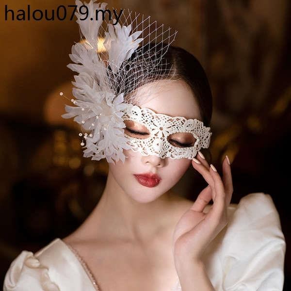 Beautiful Lace Mask Birthday Banquet Party Feather Sexy Goddess Fashion Single Product Makeup Masquerade Props