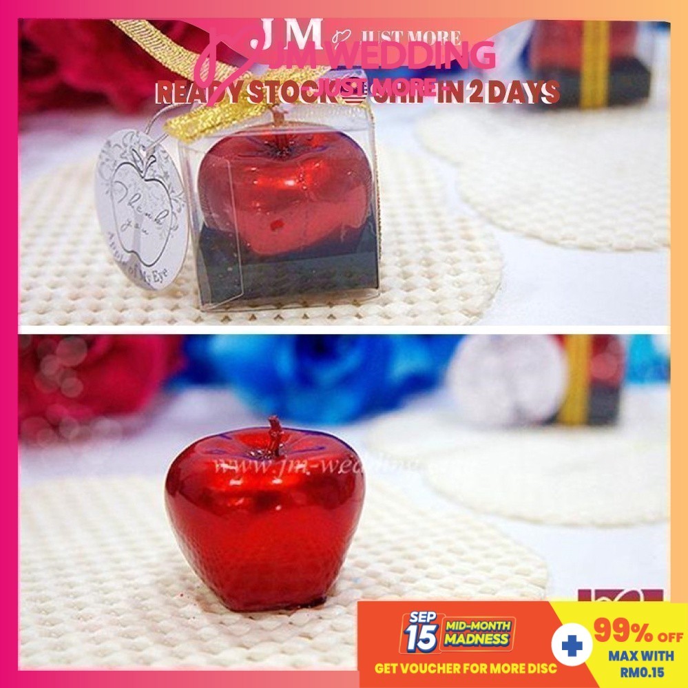 Apple Of My Eye Candle Lilin Epal Mini Doorgift - Wedding Favors /Event Gift / VIP Doorgifts -WA