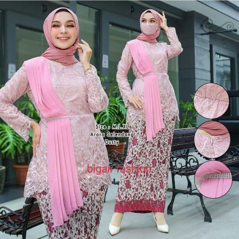 Have Premium AURORA KEBAYA MODERN SELENDANG SET PARTY GRADUATION BUSUI BY BA - Image 4