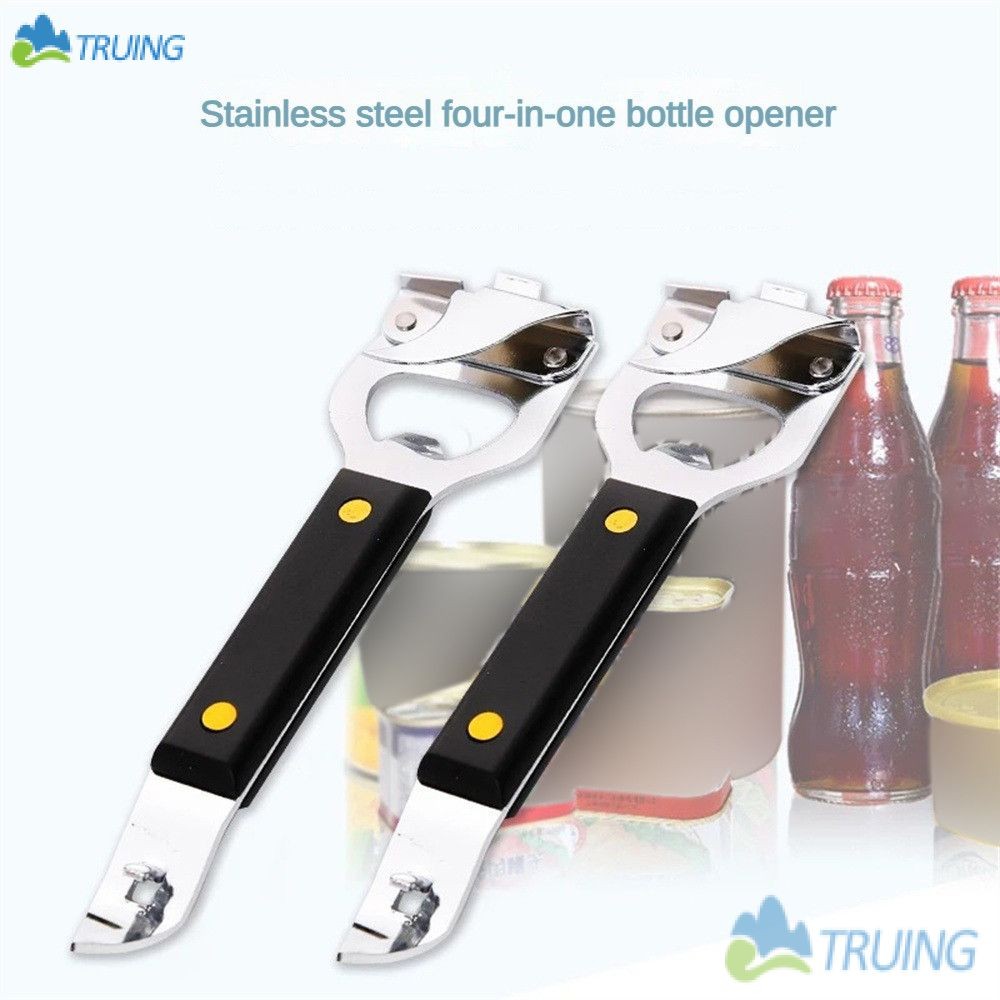 Gifts Save Time Cooking Tools Magnetic Can Opener Innovative Kitchen Bar Supplies Thickened Bottle Opener Multi-function Kitchen Gadgets Creative Decoration