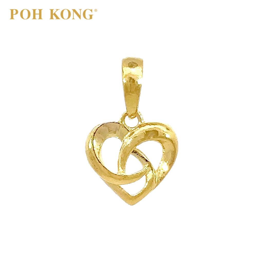 POH KONG 916/22K Yellow Gold Intertwined Love Knot Pendant