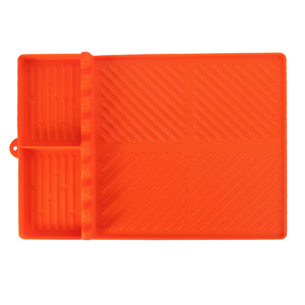 Silicone Griddle Grill Insulation Pad For BBQ/Kitchen/Cooking/Countertop, Orange