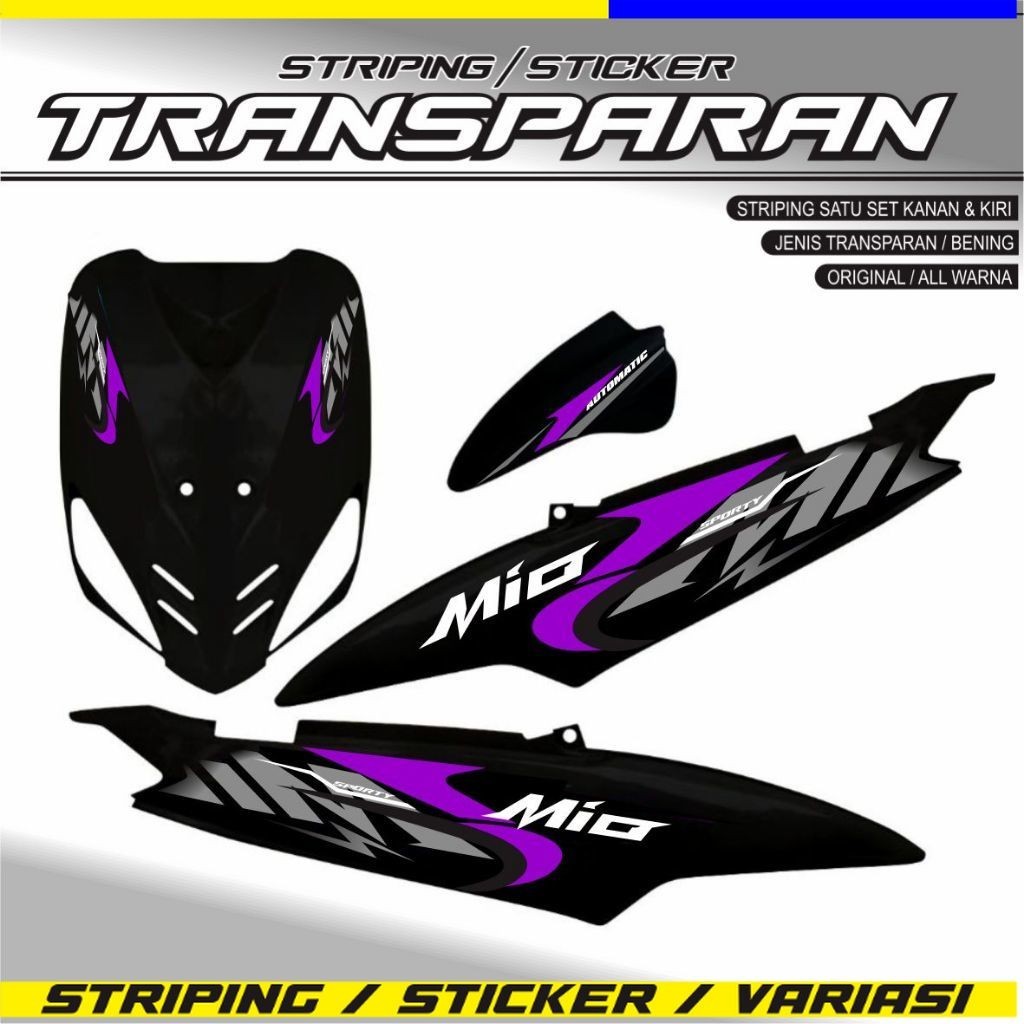 STICKER TRANSPARENT MIO CARBON STICKER/ TRANSPARENT MIO OLD 110 STRIPING STICKER/