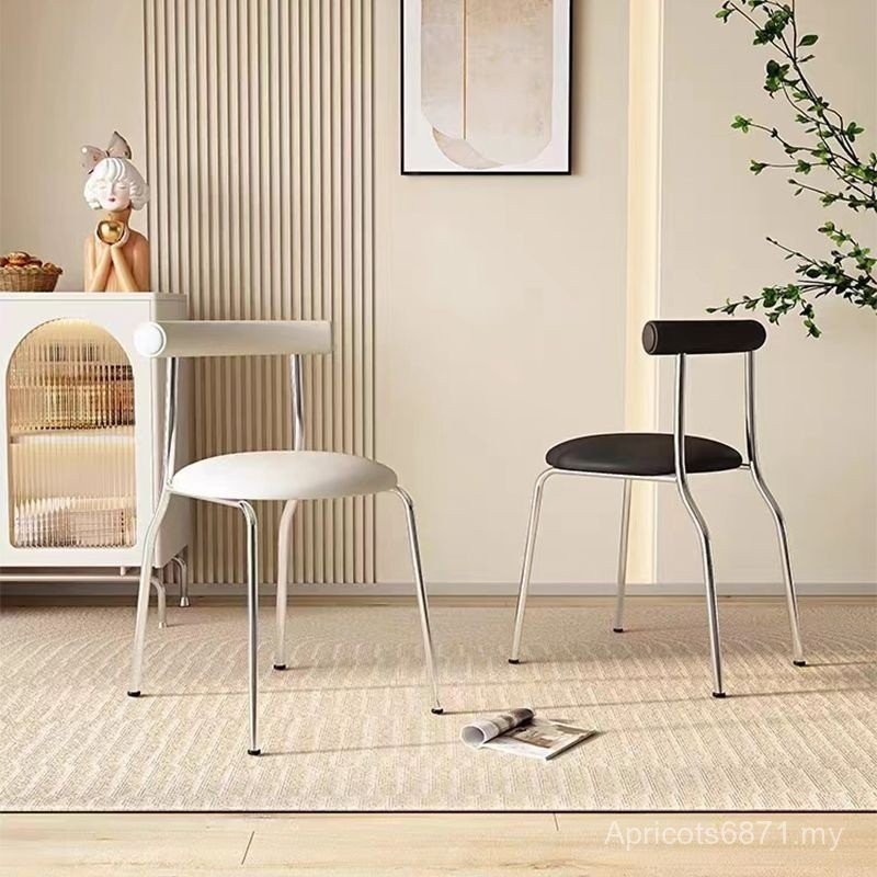 『Free Shipping』Light luxury Internet celebrity dining chair home chair simple bedroom makeup chair ins style Italian minimalist chair furniture