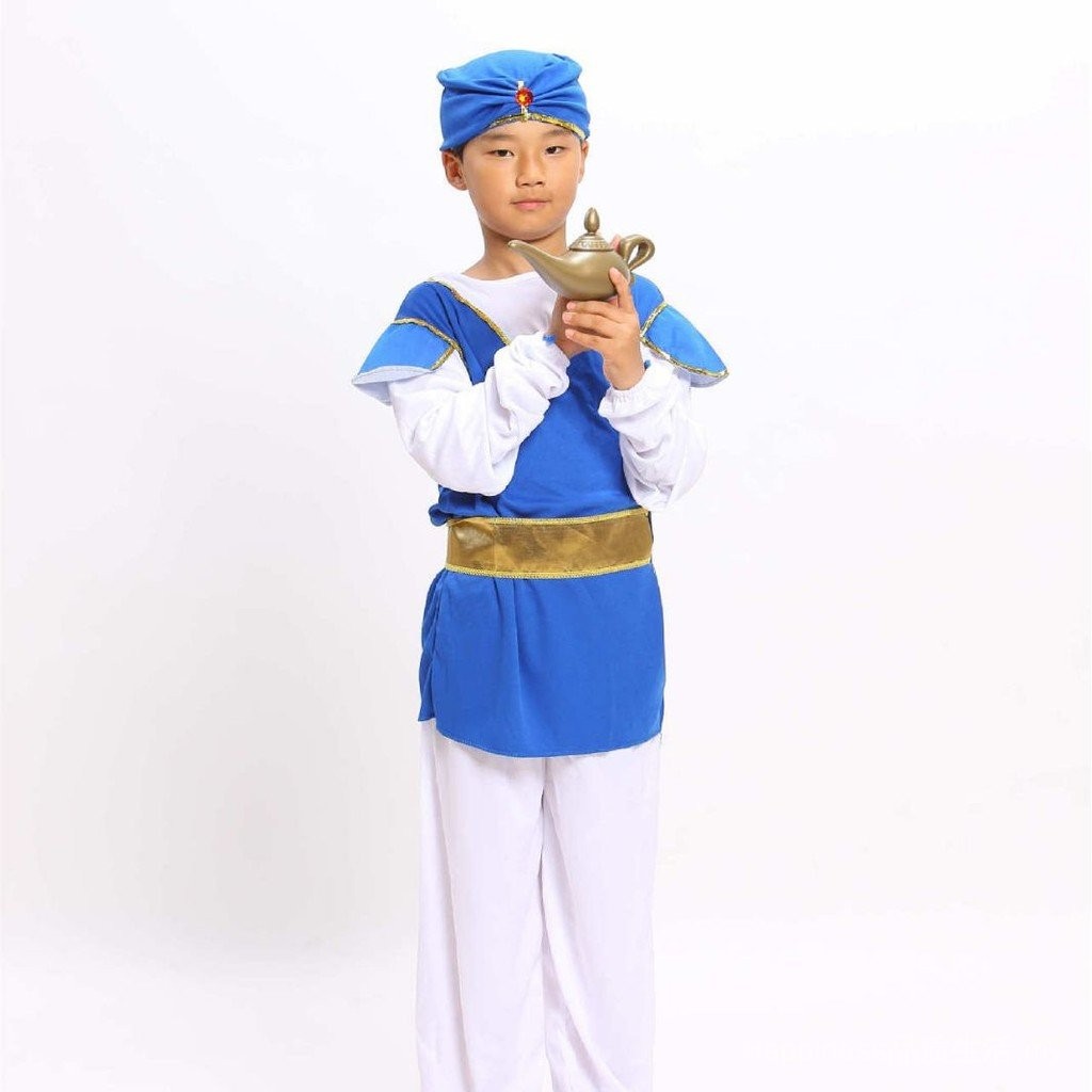 ✨24Hourly Delivery✨Boy's Arab Prince Clothing Children's Indian Clothing Lamp of AladdincosplayPrince of Sudan