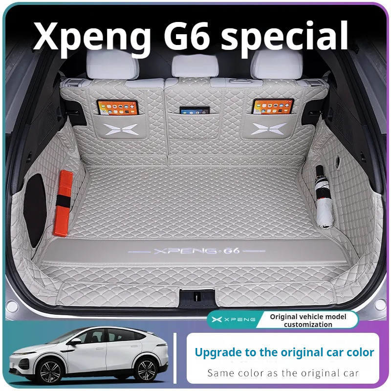 Suitable for Xpeng G6 360° Full Surround Trunk Mat All-round Auto Parts Eco-friendly Tailgate Mat Xpeng G6 Car Decoration Products Car Modification Products
