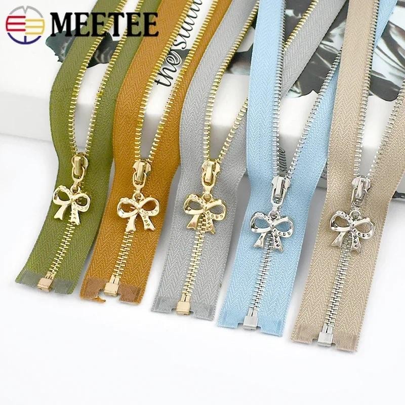 2Pcs 3# 15-70cm Metal Zippers Bag Clothes Sewing Zipper Decoration Zips Repair Kits DIY Accessories