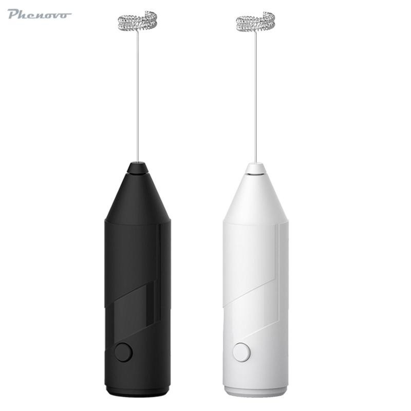 [Colaxi1ddMY] Powerful Handheld Milk Frother Electric Blender Non-slip Handheld Low Noise Hot Chocolate Maker for Mixing