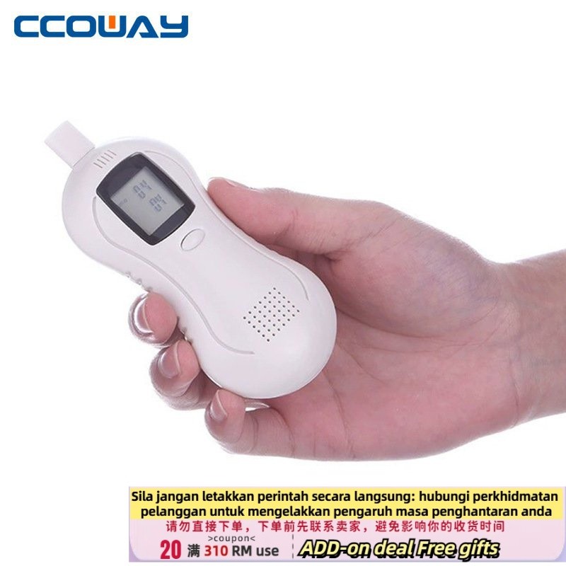 Get gifts/QPear-Shaped Breath Alcohol Tester Portable Drunk Driving Tester Detector Driver Driving Essential Alcohol Te