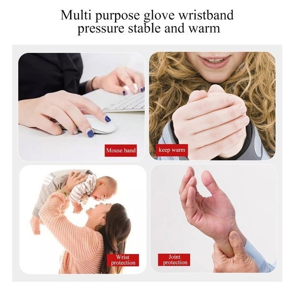 Chronograph Sport Wrist Band Guard Support Compression Arthritis Gloves Brace Thumb Pain Relief Analog Luxury - Image 2