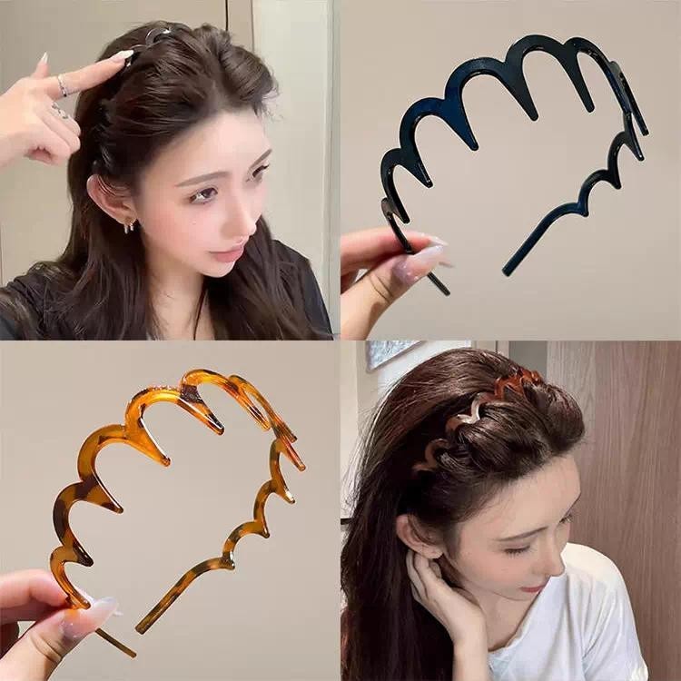 Korea Wavy Toothed Non-slip Headband 2024 New Fashion Hair Accessories