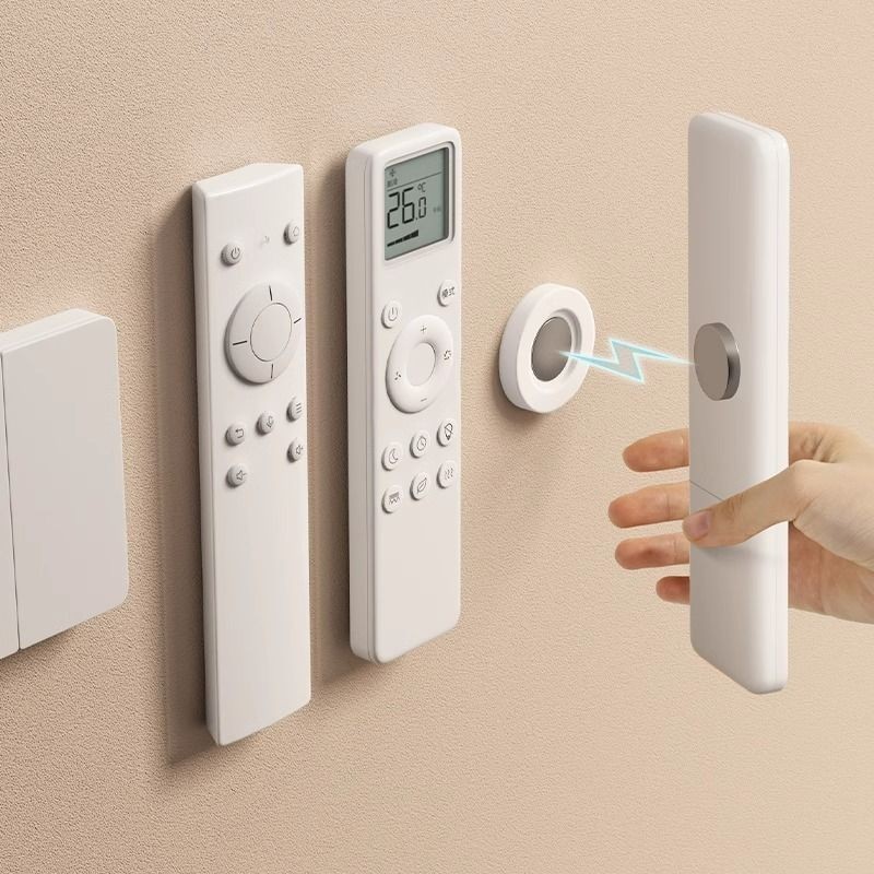 1piece Remote Control Magnetic Sticker TV Air Conditioner Remote Control Wall Storage Perforation-Free Wall-Mounted