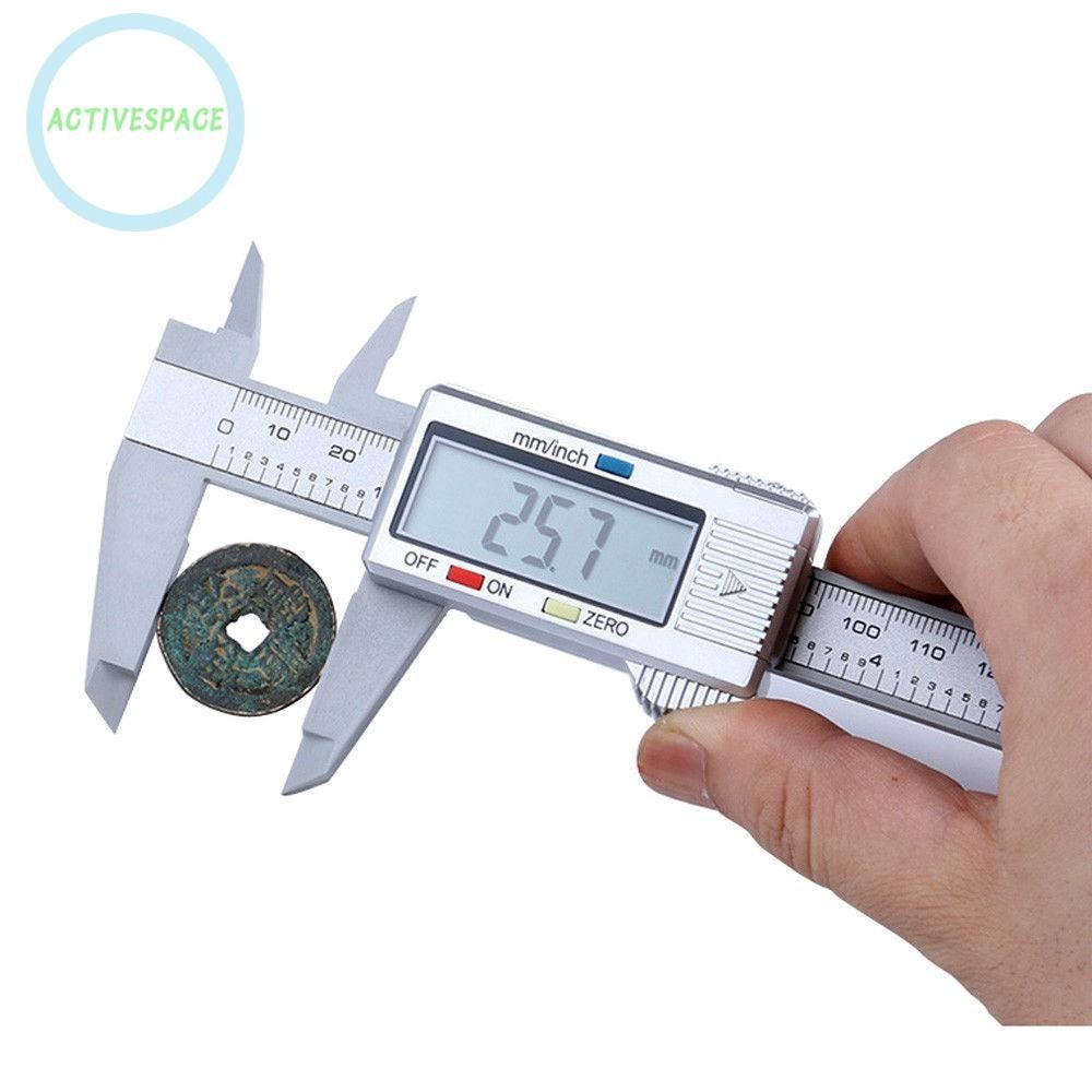 150mm/6inch LCD Digital Electronic Carbon Fiber Vernier Caliper Gauge Micrometer