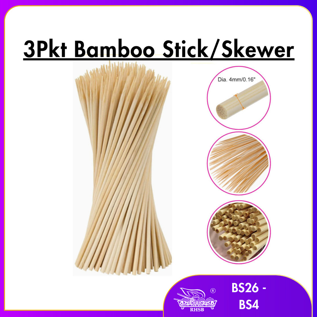 LIDI BUNGA TELUR / SATAY STICK / BAMBOO STICK / KAYU CUCUK SATAY / BARBEQUE STICK / BAMBOO SKEWER / LIDI BAMBU