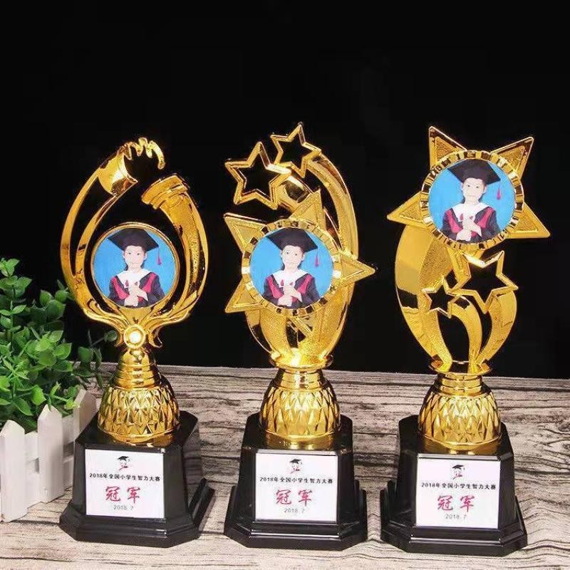 奖杯定制刻字儿童幼儿园批发小奖杯私人订制舞蹈运动小学生奖杯Customized trophy engraved children's kindergarten wholesale small awa wasalishangmao.my 训练器材用品店20240716