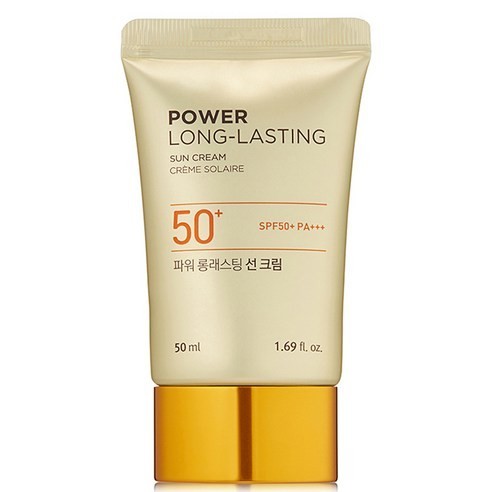 THE FACE SHOP Natural Sun Eco Power Long Lasting Sun Cream SPF50+ 50ml - Sunscreen for Skincare and UV Protection, Long-lasting and Eco-friendly Beauty Solution