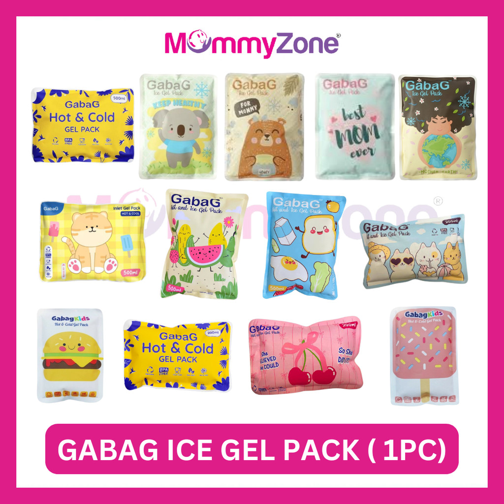 Gabag - Ais Pek / Ais Gel / Reusable Ice Pack / Ice Gel / Ice Box 200g & 500g (Can Use For Breast Feeding / Camping)