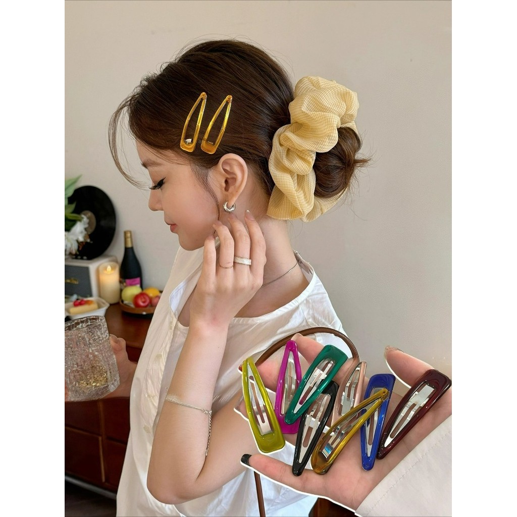 New Beautiful Water-drop BB Hairpin Clips Side Colorful Bangs Clips Hair Accessory