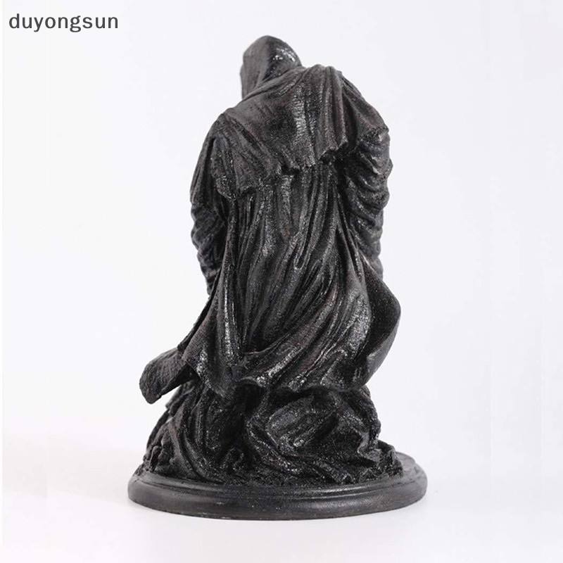 (duyongsun) Holy Death Statue Standing Religious Decorative Figurine Grim Reaper Holding Scythe Statue Altar Halloween [NEW]