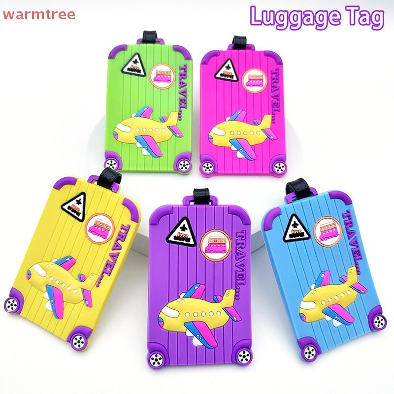 (warmtree) 1Pc Creative Aircraft Multicolor Luggage Tag Airport Tag Travel Essential Loss Prevention Hanging Tag For Men And Women