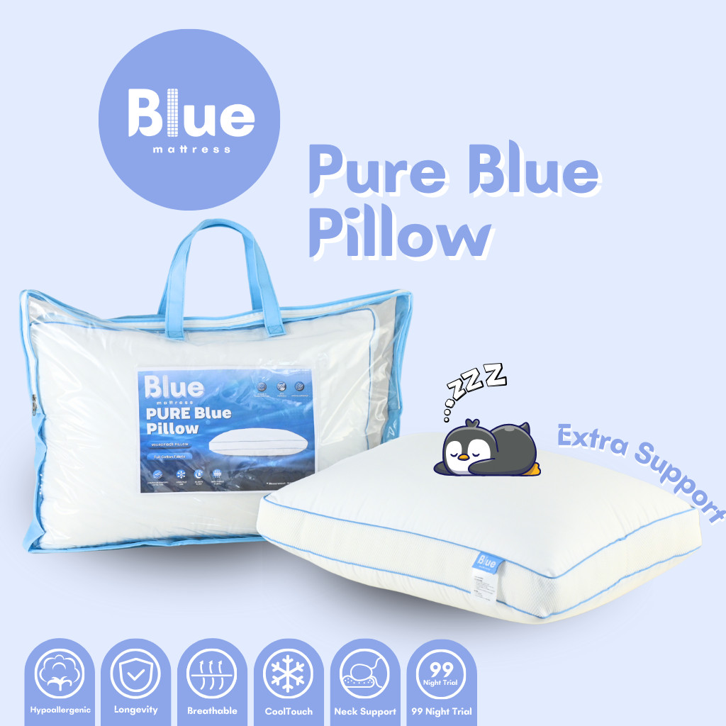 Blue Mattress | Pure Blue Pillow | 99-Night Free Trial