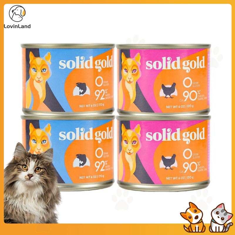 Solidgold 170g Cat Canned Staple Food Can Coconut Oil Tuna Chicken Food for All Stages Cats